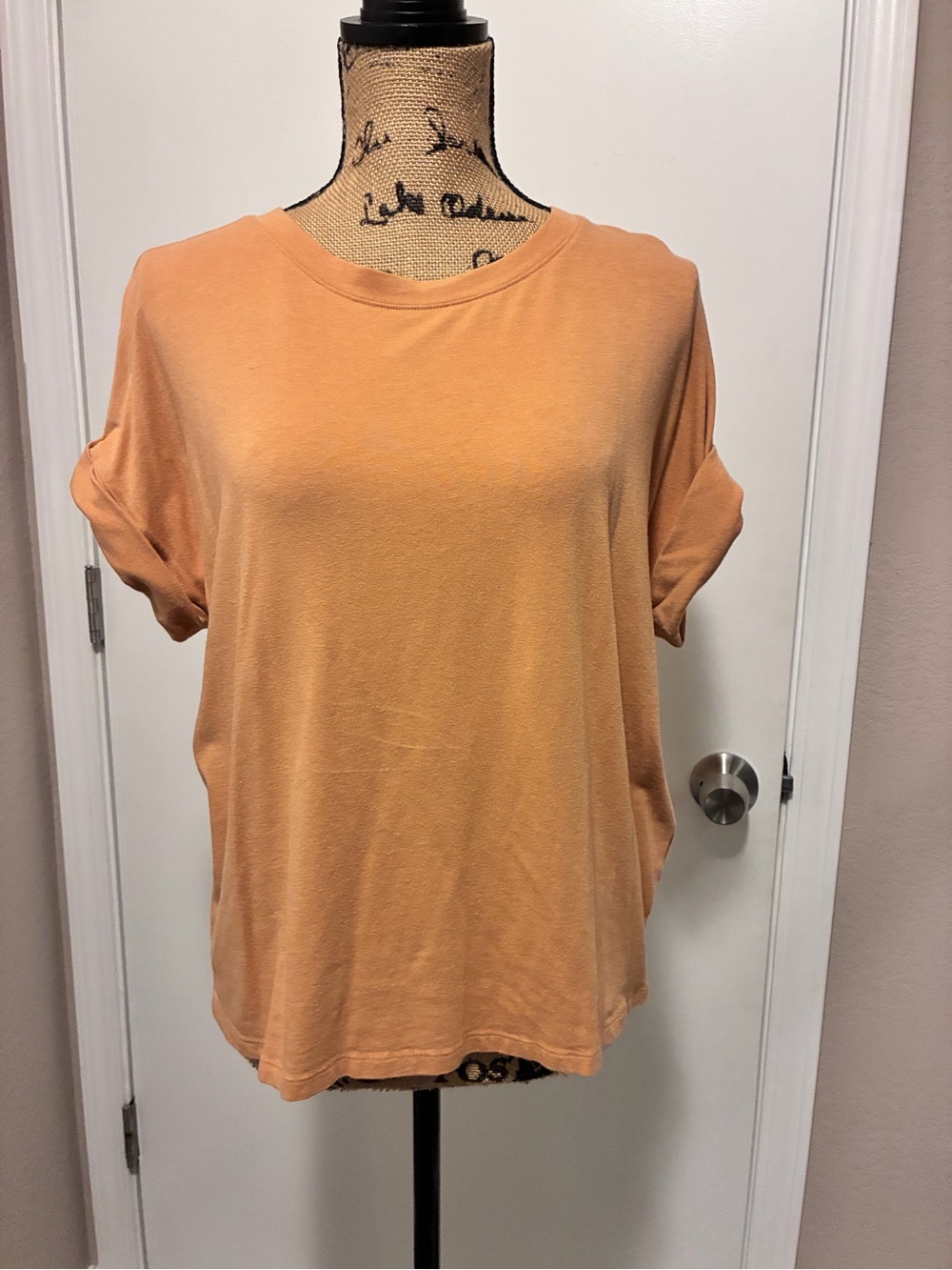 Banana Republic Peach Short Sleeve Relaxed Tee